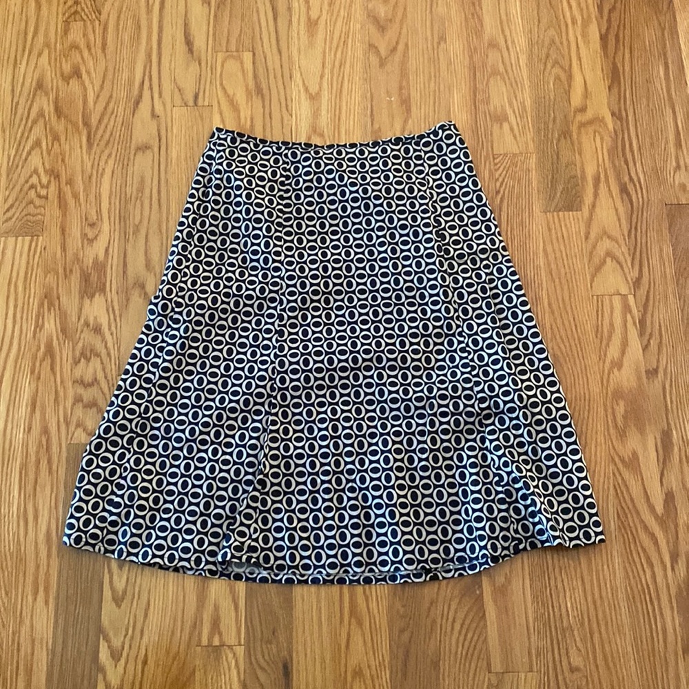 Geo Print Midi Skirt